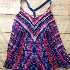 Colorful swim top by Aqua Green in women's size XL